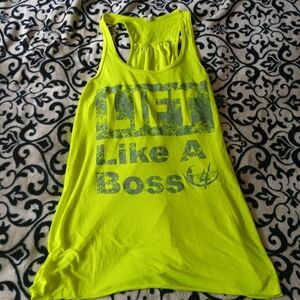 Neon Yellow Tank Top